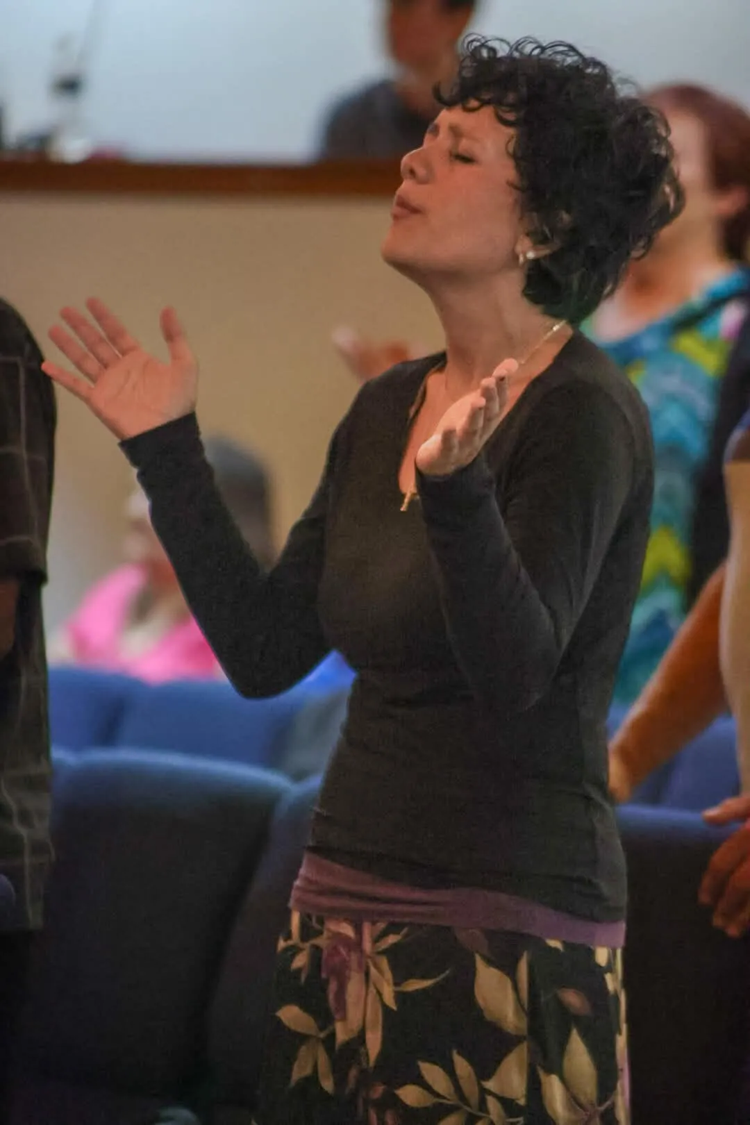 Worship during a Redeemed Life service